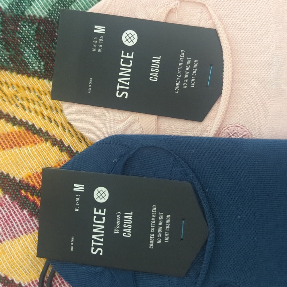Stance Casual Socks Pink and Blue - Picture 2 of 4